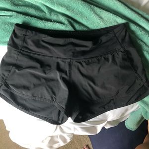 Black Lululemon 🍋 Speed Shorts